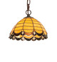 Meyda Tiffany - 250723 - One Light Pendant - Elan - Mahogany Bronze