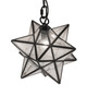 Meyda Tiffany - 259239 - One Light Mini Pendant - Moravian Star - Solar Black