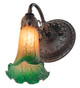 Amber/Green One Light Wall Sconce (261095)