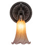 Amber/Purple One Light Wall Sconce (261103)