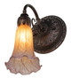 Amber/Purple One Light Wall Sconce (261103)