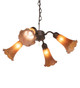 Amber Four Light Fan Light (261503)