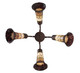 Stained Glass Pond Lily Four Light Fan Light (261512)