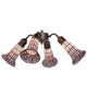 Meyda Tiffany - 261517 - Four Light Fan Light - Stained Glass Pond Lily - Mahogany Bronze