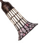 Stained Glass Pond Lily Four Light Fan Light (261518)