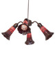 Stained Glass Pond Lily Four Light Fan Light (261519)