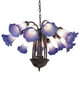 Blue/White 12 Light Chandelier (261736)