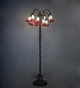 Pink/White 12 Light Floor Lamp (262109)