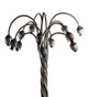 Amber/Green 12 Light Floor Lamp (262111)