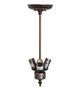 Meyda Tiffany - 262187 - Three Light Pendant Hardware - Mahogany Bronze - Mahogany Bronze