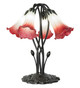 Meyda Tiffany - 262214 - Five Light Table Lamp - Red/Seafoam - Mahogany Bronze