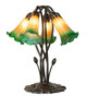 Amber/Green Five Light Table Lamp (262215)