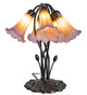 Amber/Purple Five Light Table Lamp (262222)