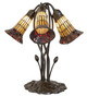 Stained Glass Pond Lily Five Light Table Lamp (262227)