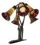 Stained Glass Pond Lily Five Light Table Lamp (262227)