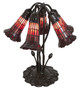 Stained Glass Pond Lily Five Light Table Lamp (262233)