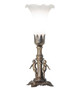 Meyda Tiffany - 262942 - One Light Mini Lamp - White - Antique Brass
