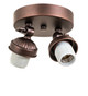 Meyda Tiffany - 263095 - Two Light Flushmount Hardware - Industrial - Mahogany Bronze