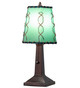 Meyda Tiffany - 263177 - One Light Mini Lamp - Greenwood - Mahogany Bronze