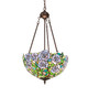 Meyda Tiffany - 263406 - Two Light Pendant - Rose Garden - Mahogany Bronze