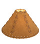 Meyda Tiffany - 26353 - Shade - Faux Leather - Dark Tan Faux Leather