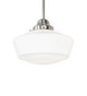 Meyda Tiffany - 264824 - One Light Pendant - Revival Schoolhouse - Brushed Nickel