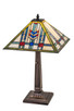 Meyda Tiffany - 26513 - One Light Table Lamp - Prairie Wheat - Mahogany Bronze/Hi-Lited Craftsman Brown