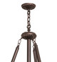 Tiffany Rosebush Five Light Inverted Pendant (26554)