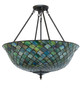 Tiffany Fishscale Three Light Semi-Flushmount (265944)