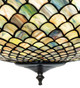 Tiffany Fishscale Three Light Semi-Flushmount (265944)