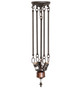Tiffany Fishscale Three Light Semi-Flushmount (265944)