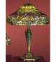 Meyda Tiffany - 26632 - One Light Table Lamp - Poinsettia - Mahogany Bronze