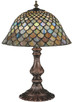 Meyda Tiffany - 26673 - One Light Accent Lamp - Fishscale - Mahogany Bronze/Craftsman Brown Highlights