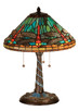 Meyda Tiffany - 26682 - Three Light Table Lamp - Tiffany Dragonfly - Mahogany Bronze