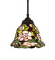 Meyda Tiffany - 286524 - One Light Pendant - Begonia - Solar Black