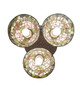 Tiffany Rosebush Three Light Semi-Flush Mount (293392)