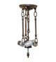 Classic Three Light Semi-Flush Mount Hardware (293734)