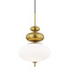 Mitzi - H347701-AGB - One Light Pendant - Elsie - Aged Brass