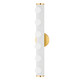 Mitzi - H631306-AGB/TWH - Six Light Bath and Vanity - Penny - Aged Brass/Textured White