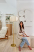 Alexandra One Light Floor Lamp (HL1147401-AGB)