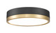 Z-Lite - 1006F12-MB-MGLD-LED - LED Flush Mount - Algar - Matte Black + Modern Gold