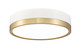 Z-Lite - 1006F12-MW-MGLD-LED - LED Flush Mount - Algar - Matte White + Modern Gold