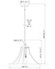 Fleur One Light Pendant (1958P16-BN)