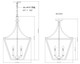 Montalcino Four Light Chandelier (1961-4C-RB)