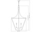 Montalcino Six Light Chandelier (1961-6IO)