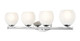 Z-Lite - 1963-4V-CH - Four Light Vanity - Colette - Chrome
