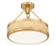 Quinn LED Semi Flush Mount (3046SF15-MGLD-LED)