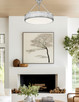 Quinn LED Semi Flush Mount (3046SF22-SN-LED)