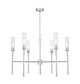 Z-Lite - 3047-6BN - Six Light Chandelier - Esme - Brushed Nickel