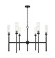 Z-Lite - 3047-6MB - Six Light Chandelier - Esme - Matte Black